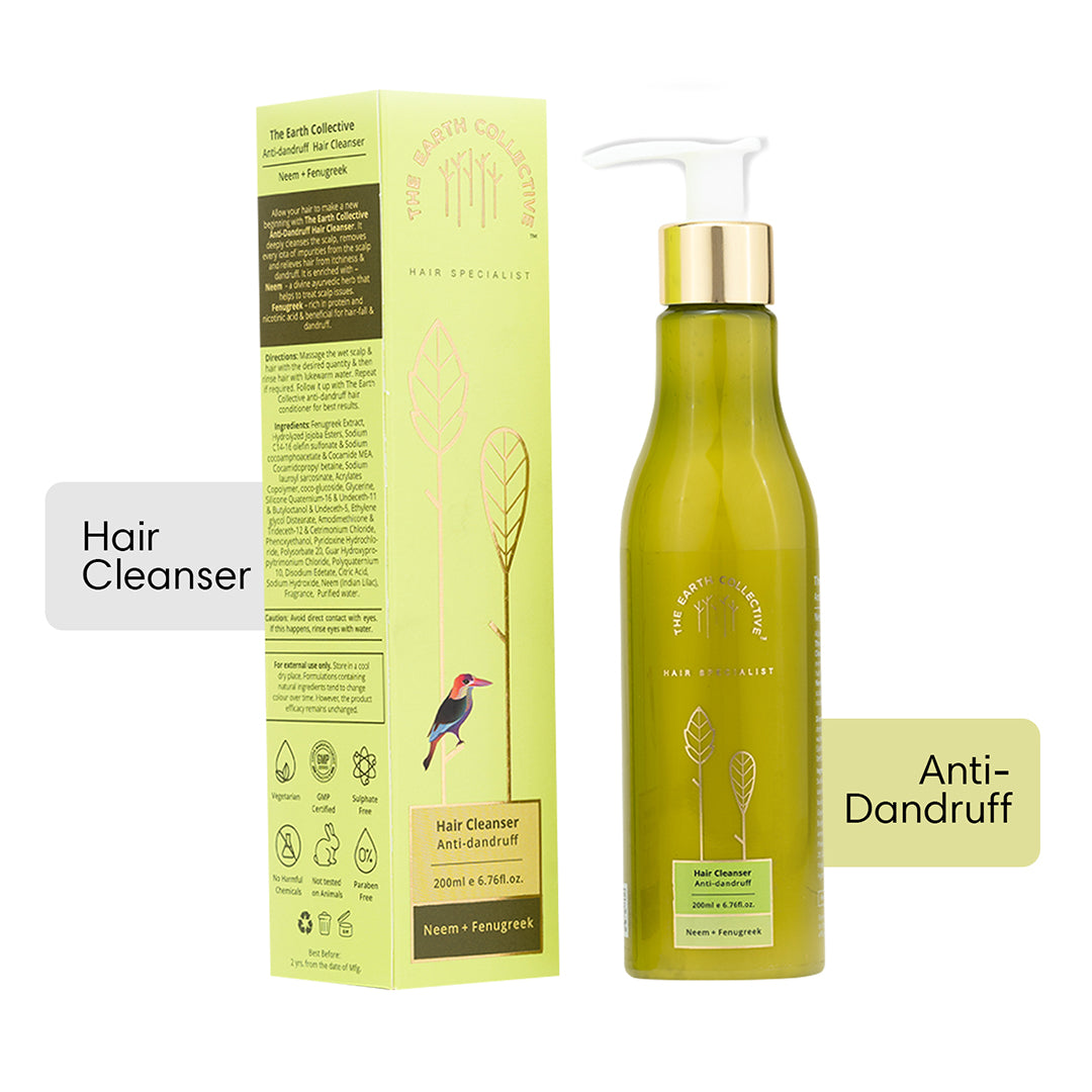 ANTI-DANDRUFF Hair Cleanser | Shampoo | Neem & Fenugreek - 200ml - Hair Cleanser