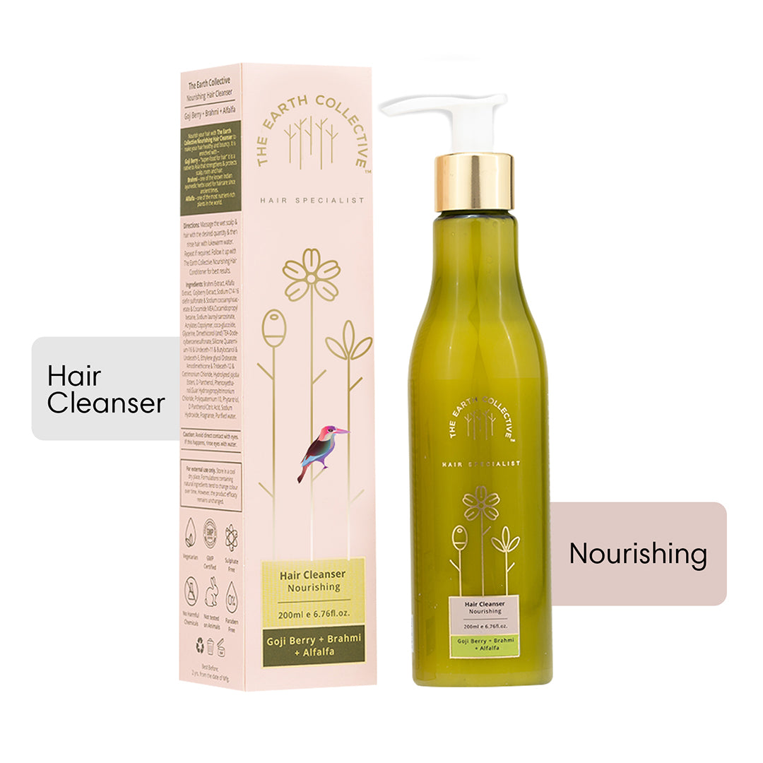 NOURISHING Hair Cleanser | Shampoo | Goji Berry Brahmi & Alfalfa - 200ml - Hair Cleanser