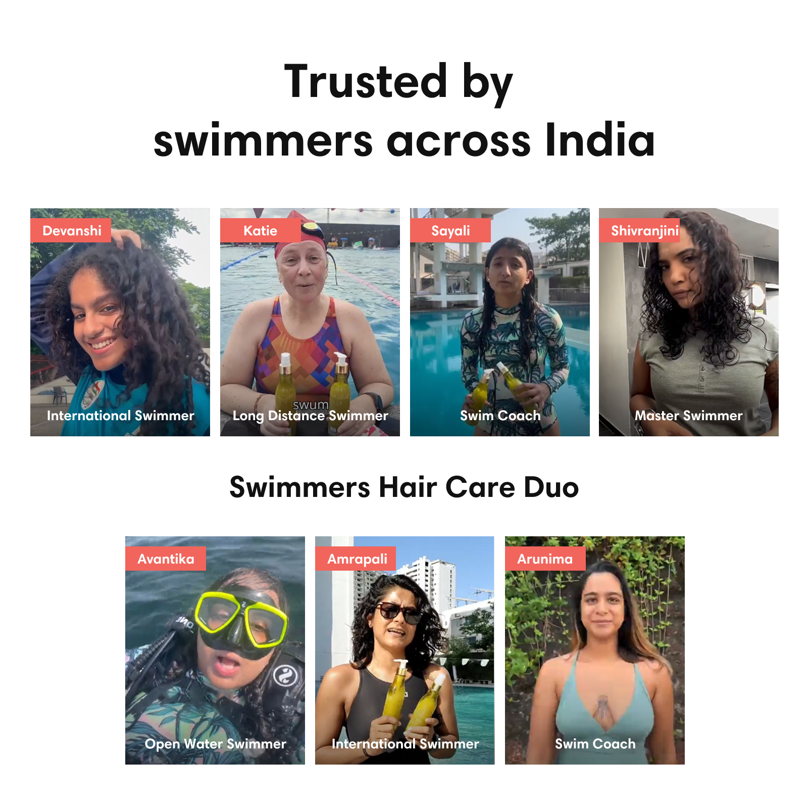 Swimmers Hair Care Duo - Pre-Swim & Post Swim Hair Care - 400ml - Hair Care Bundle