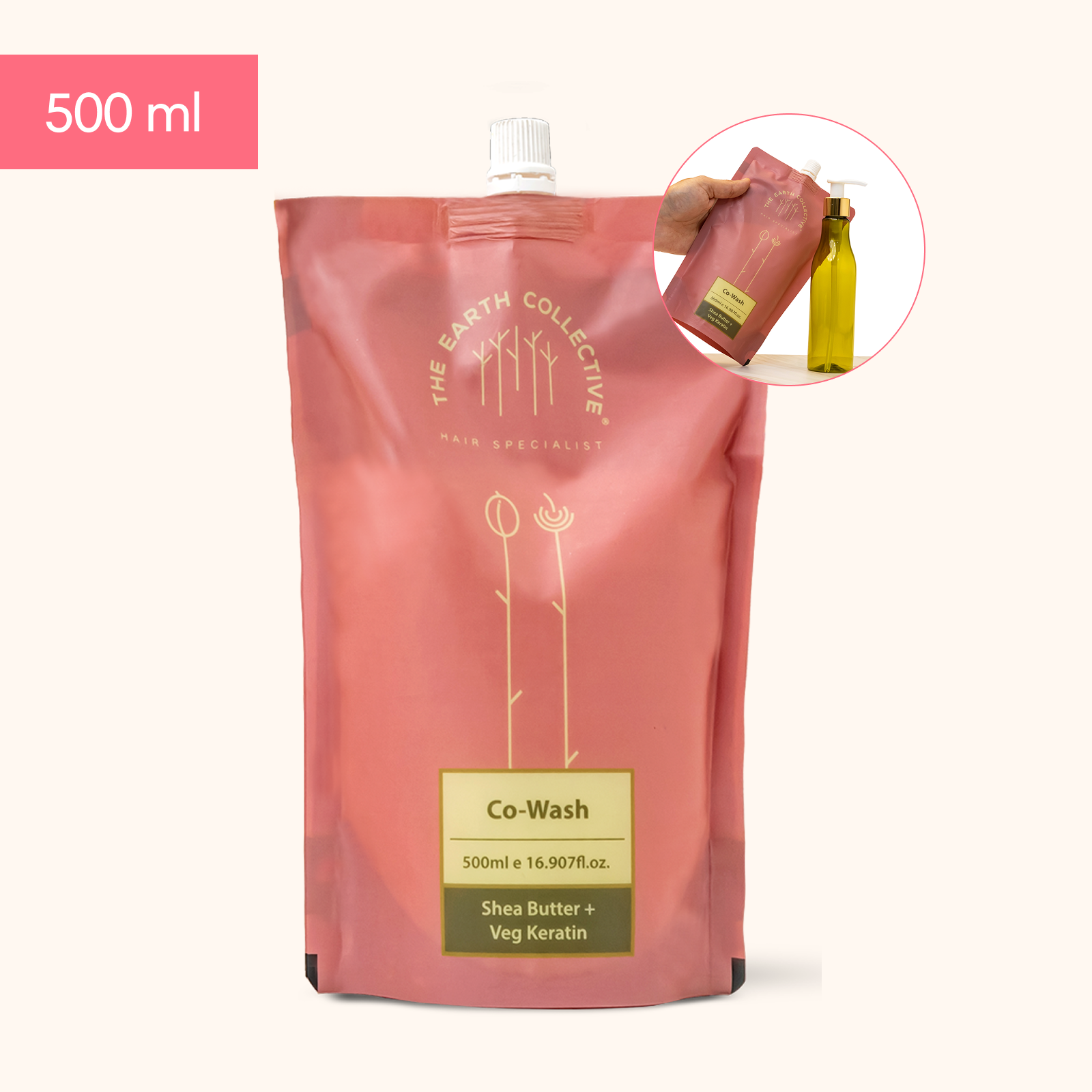 Co-Wash | Conditioner Only Wash For Dry Curly & Frizzy | Regular Swimmers | Fitness Enthusiasts - 500ml - Hair