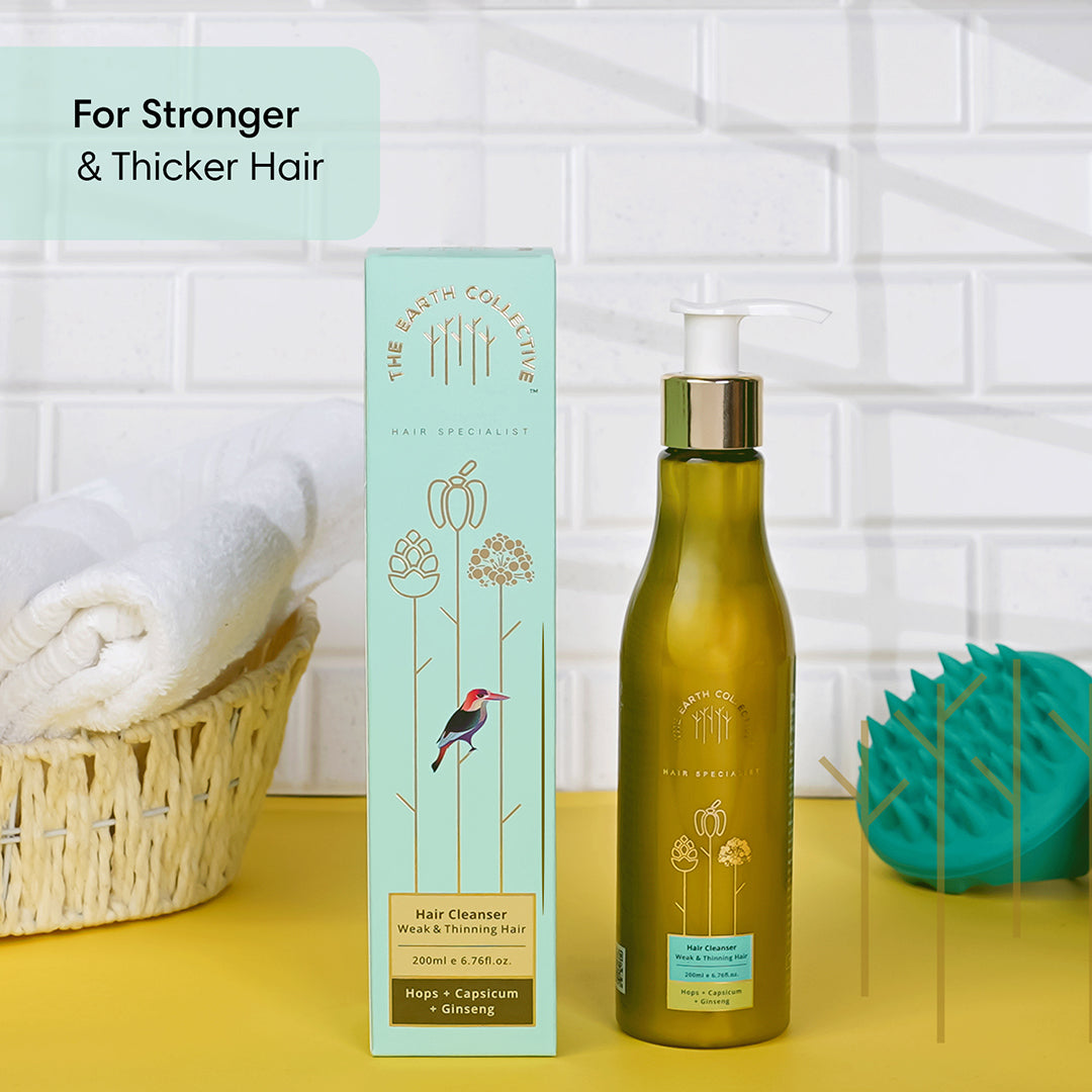 WEAK & THINNING Hair Cleanser | Shampoo | Hops Capsicum & Ginseng - 200ml - Hair Cleanser