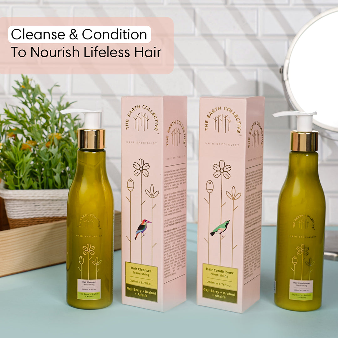 Combo Nourishing Hair | Hair Cleanser & Conditioner Pack - 400ml - Cleanser & Conditioner Combo