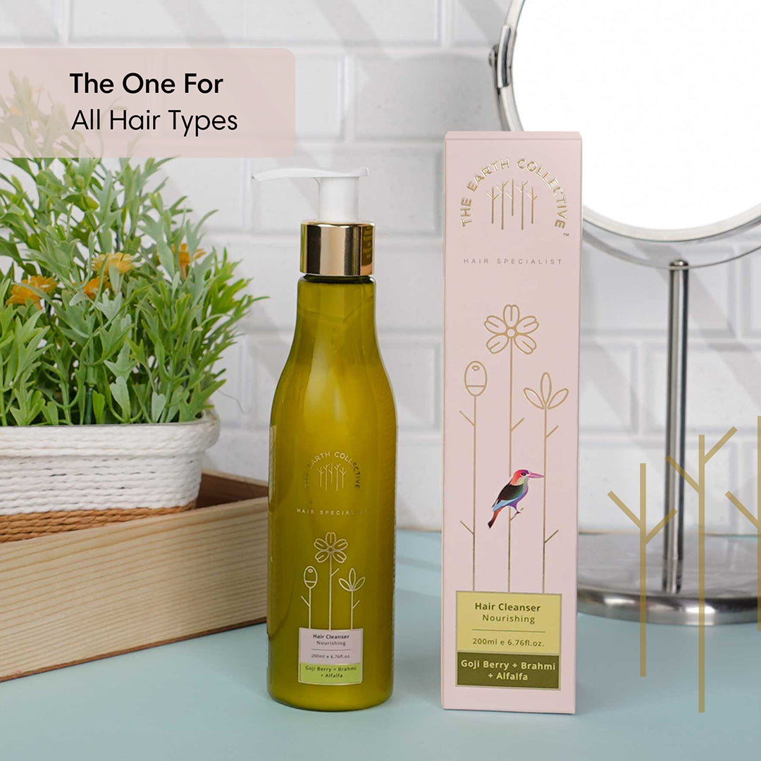 NOURISHING Hair Cleanser | Shampoo | Goji Berry Brahmi & Alfalfa - 200ml - Hair Cleanser