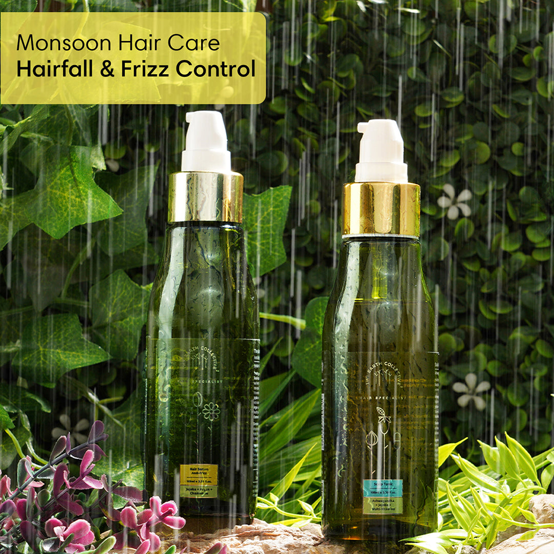 Monsoon Hair Care Duo - Hair fall & Frizz Control Duo - 200ml - Hair Care Bundle