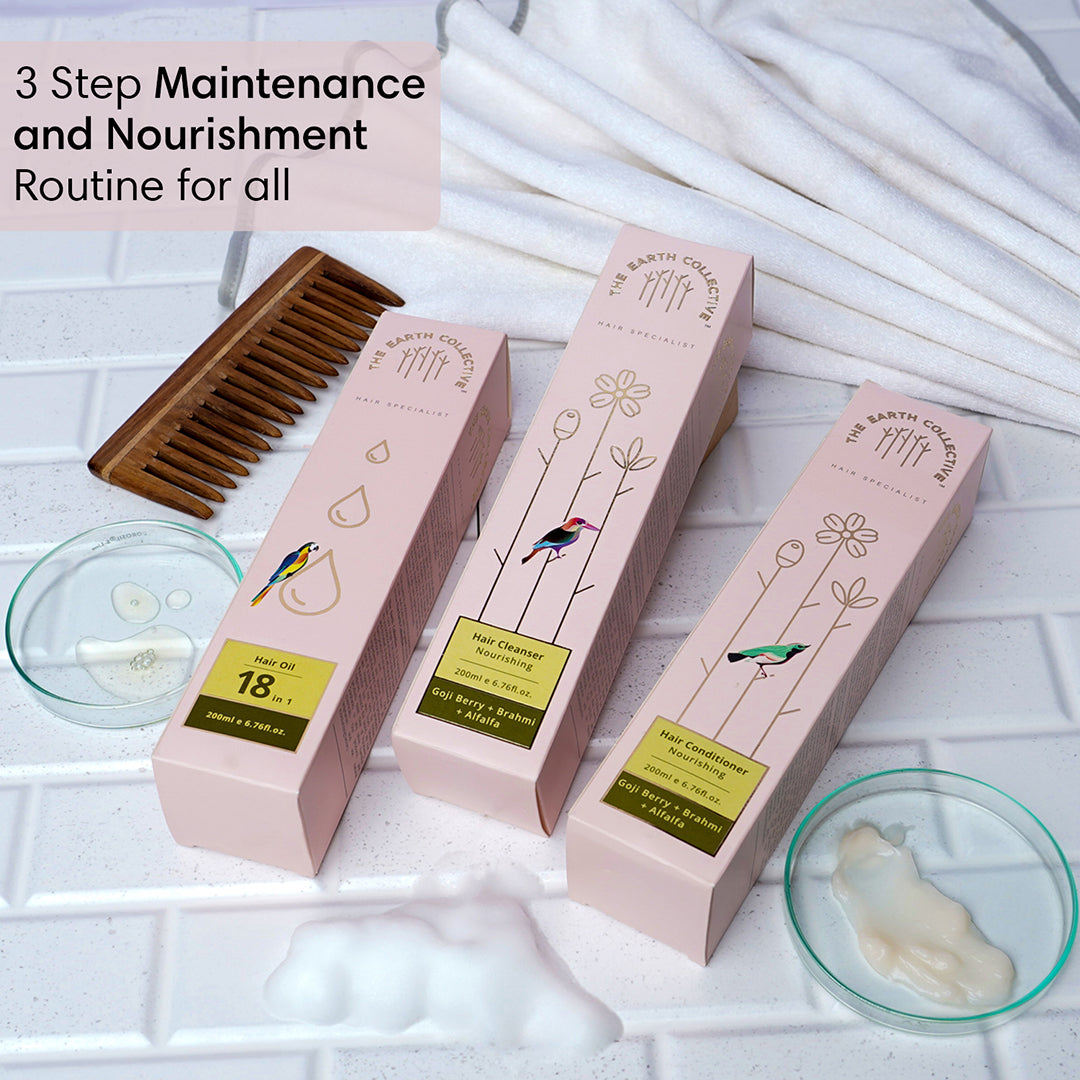 Nourishing Hair Regime | Set of 3 - 600ml - Hair Care Bundle