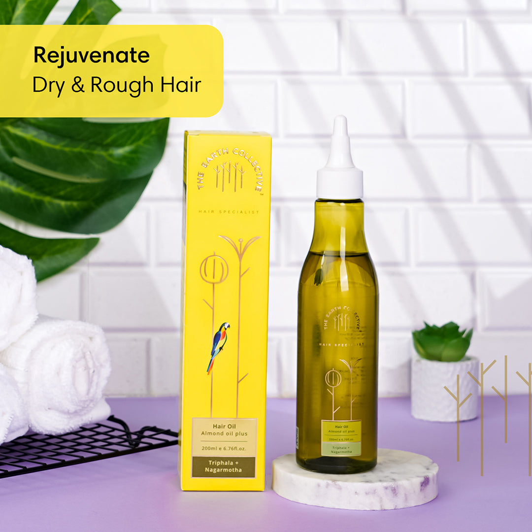 Almond Oil Plus Hair Oil | Triphala & Nagarmotha for Dry Hair
