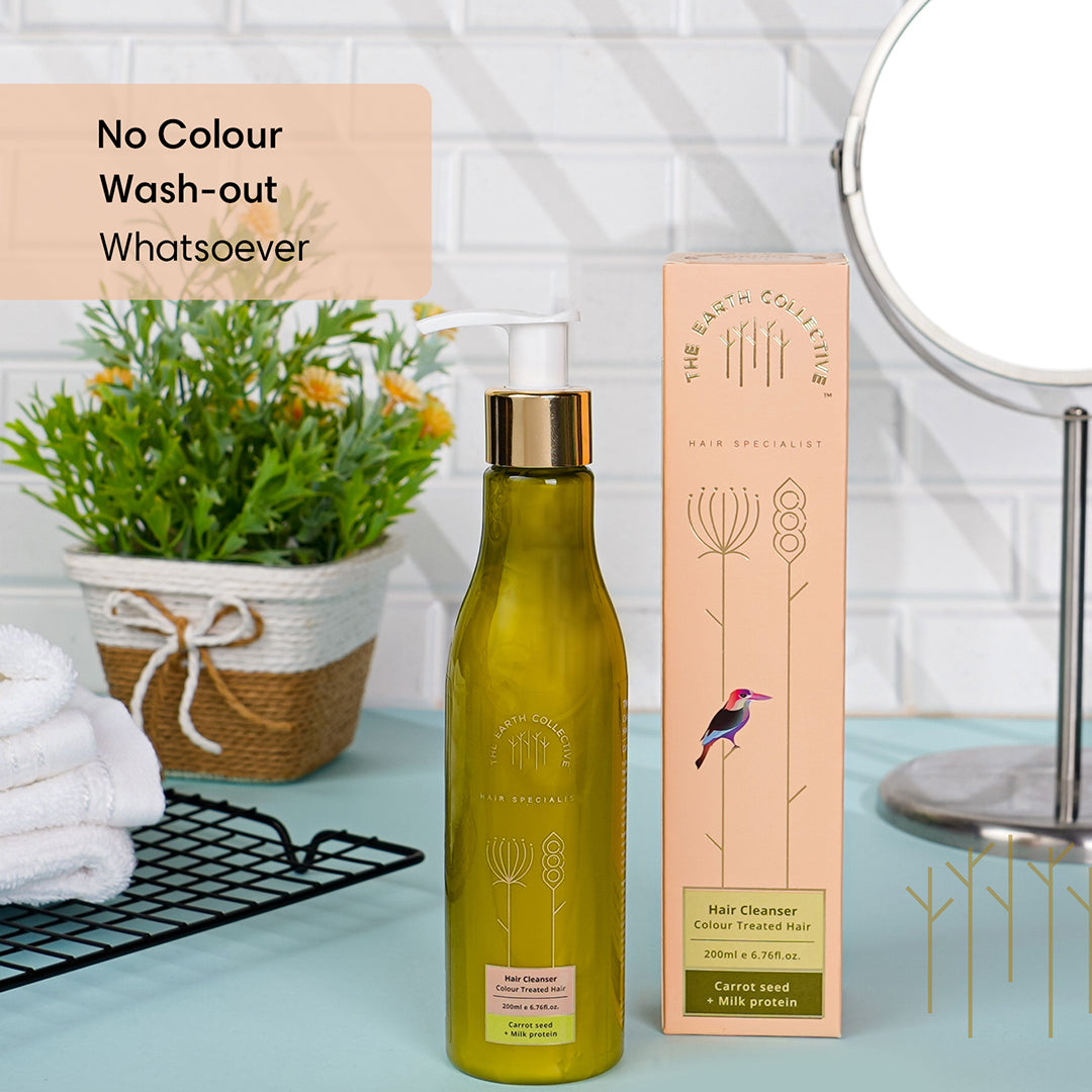 COLOUR TREATED Hair Cleanser | Shampoo | Hair Carrot Seed & Milk Protein - 200ml - Hair Cleanser