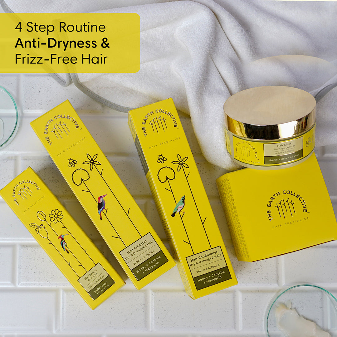 Dry & Frizzy Hair Regime | Set of 4 - 700ml - Hair Care Bundle