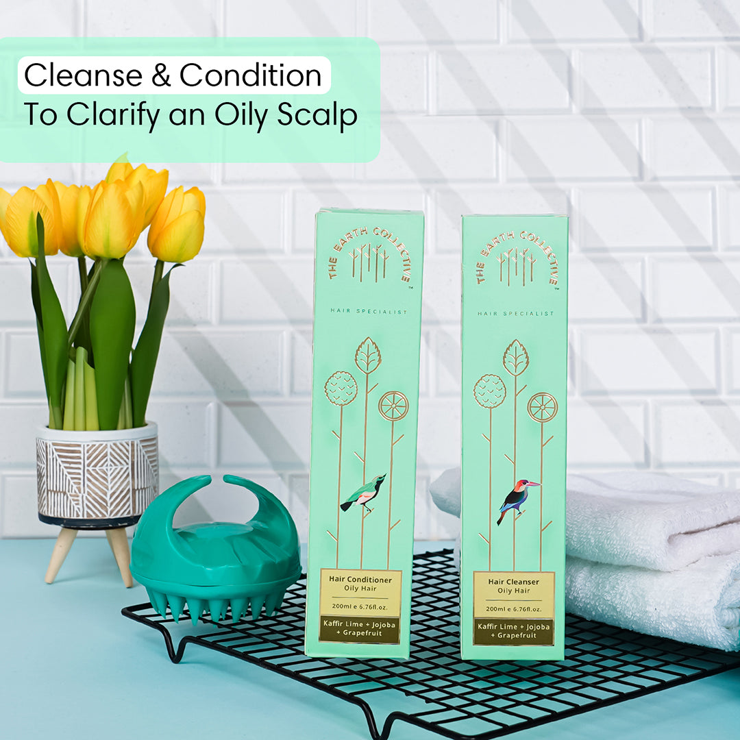 Combo Oily Scalp | Hair Cleanser & Conditioner Pack - 400ml - Cleanser & Conditioner Combo