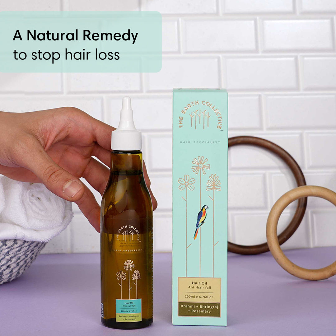 ANTI-HAIR FALL HAIR OIL | For Weak & Thinning Hair | Brahmi Bhringraj & Rosemary - Hair Oil