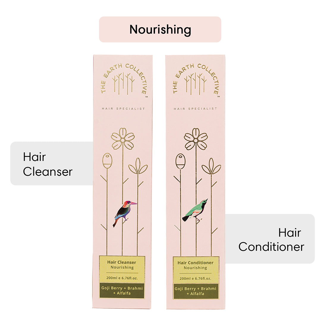 Combo Nourishing Hair | Hair Cleanser & Conditioner Pack - 400ml - Cleanser & Conditioner Combo