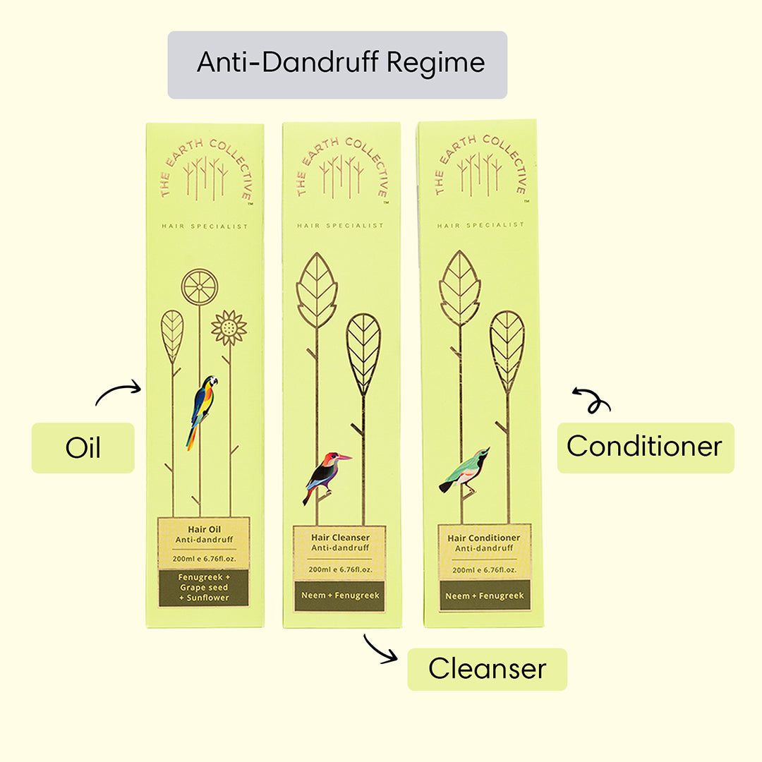 Anti-Dandruff Regime | Set of 3 - 600ml - Hair Care Bundle