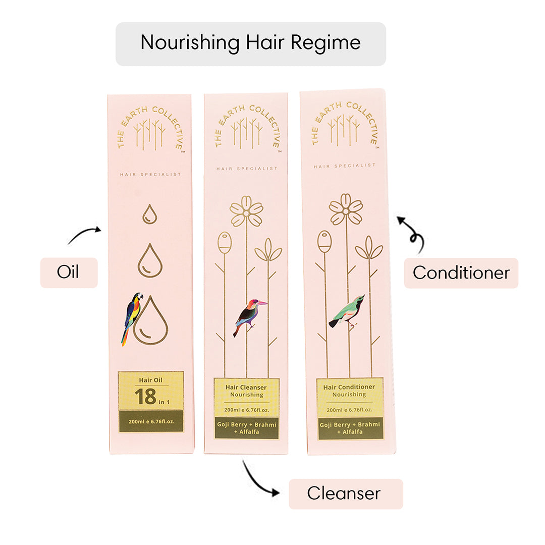 Nourishing Hair Regime | Set of 3 - 600ml - Hair Care Bundle