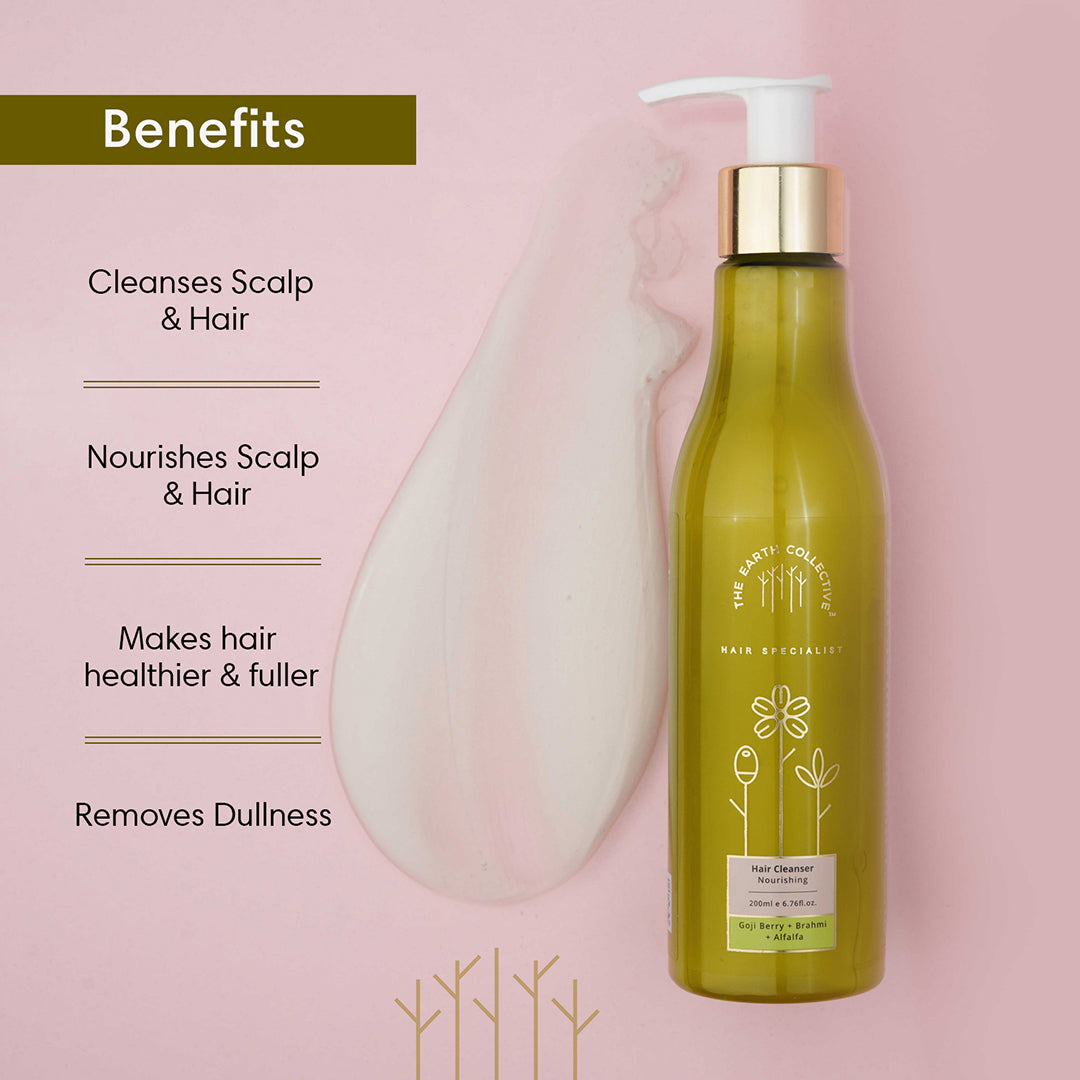 NOURISHING Hair Cleanser | Shampoo | Goji Berry Brahmi & Alfalfa - 200ml - Hair Cleanser