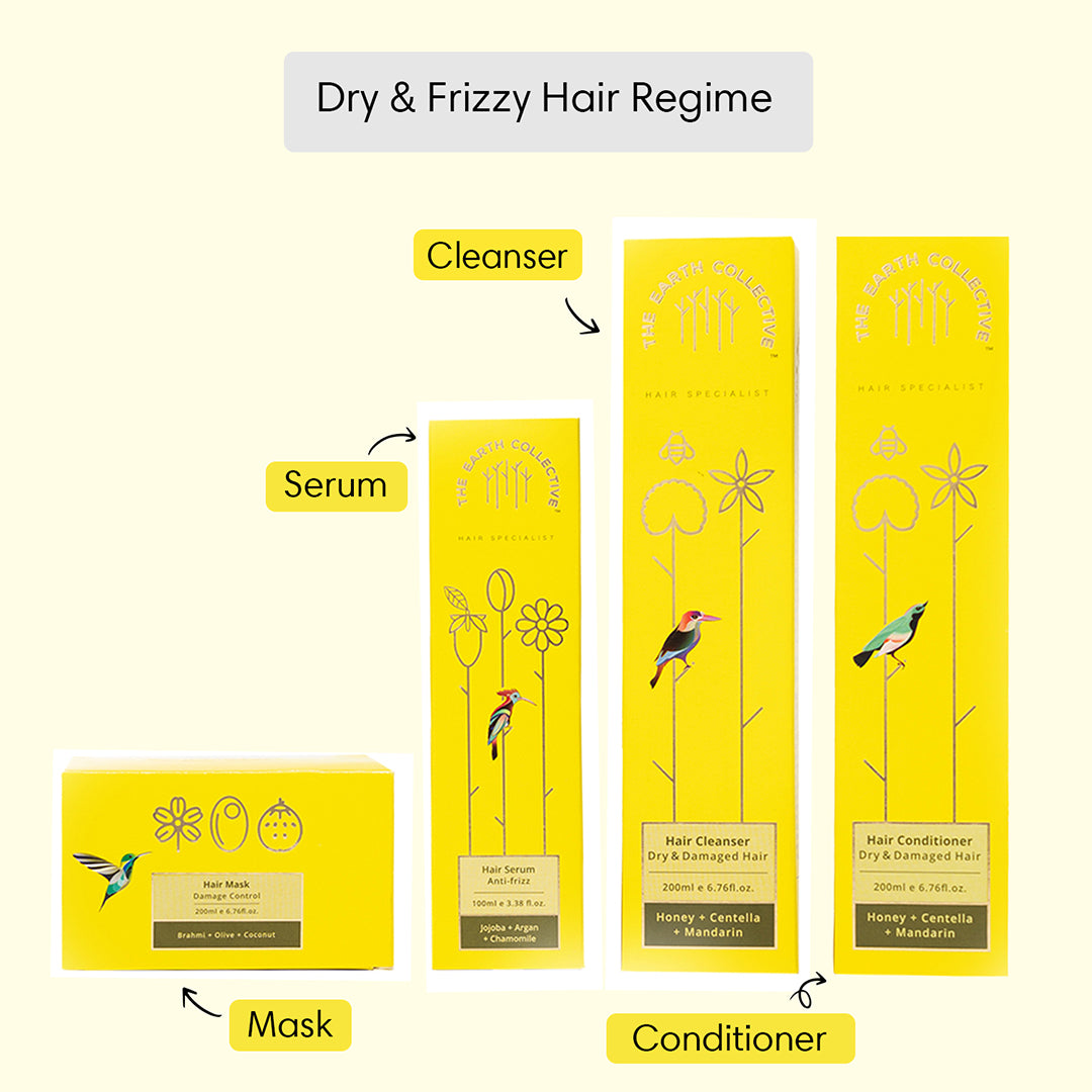 Dry & Frizzy Hair Regime | Set of 4 - 700ml - Hair Care Bundle
