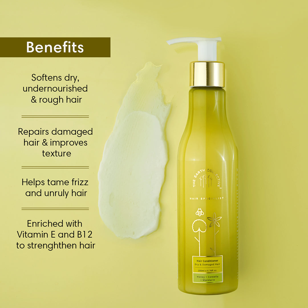 DRY & DAMAGED | Hair Conditioner | Honey Centella and Mandarin - 200ml - Hair Conditioner