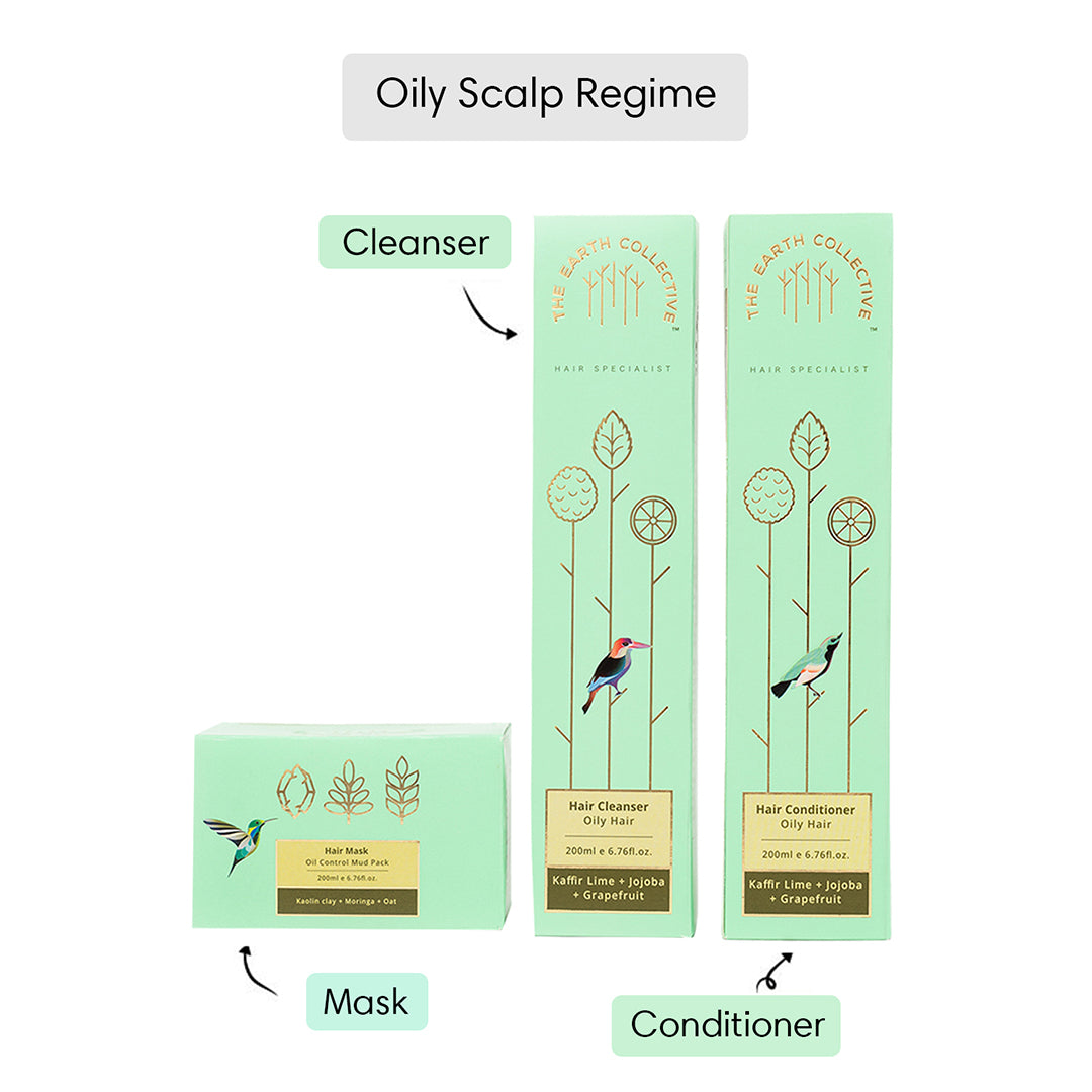 Oily Scalp Regime | Set of 3 - 600ml - Hair Care Bundle