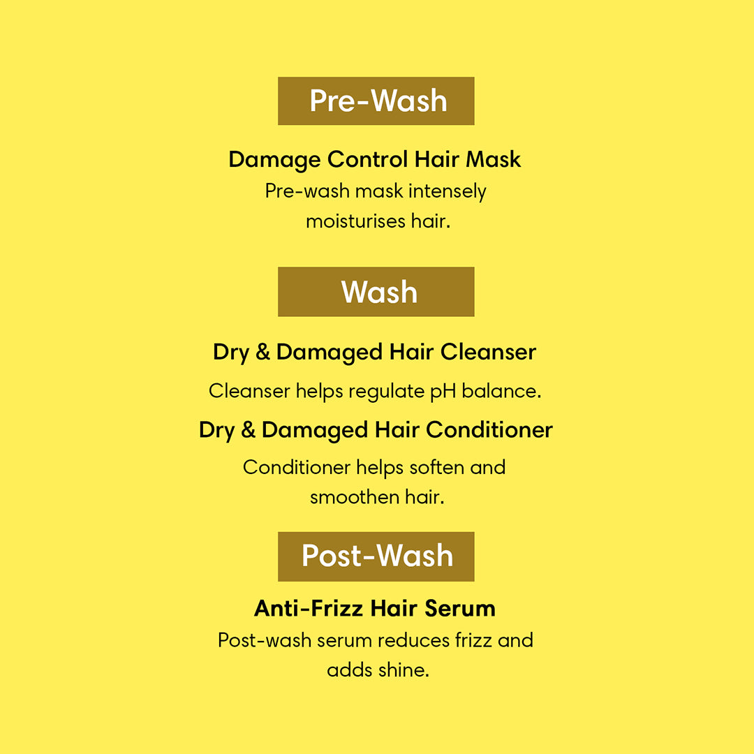 Dry & Frizzy Hair Regime | Set of 4 - 700ml - Hair Care Bundle