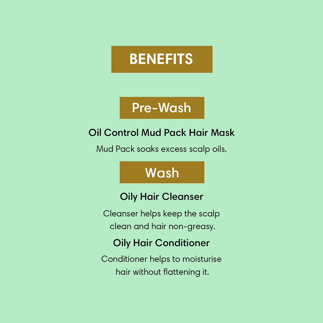 Oily Scalp Regime | Set of 3 - 600ml - Hair Care Bundle