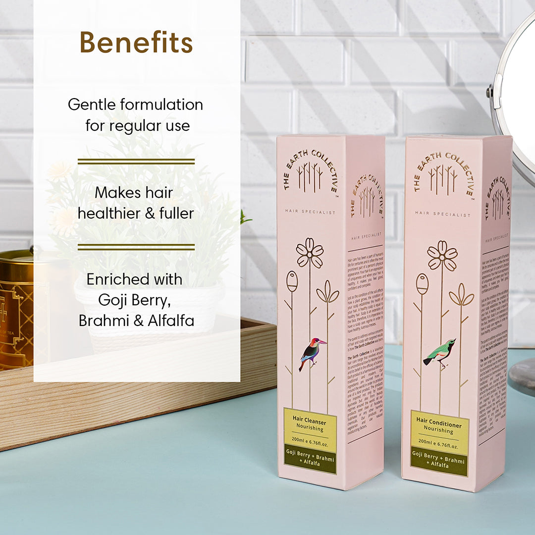 Combo Nourishing Hair | Hair Cleanser & Conditioner Pack - 400ml - Cleanser & Conditioner Combo