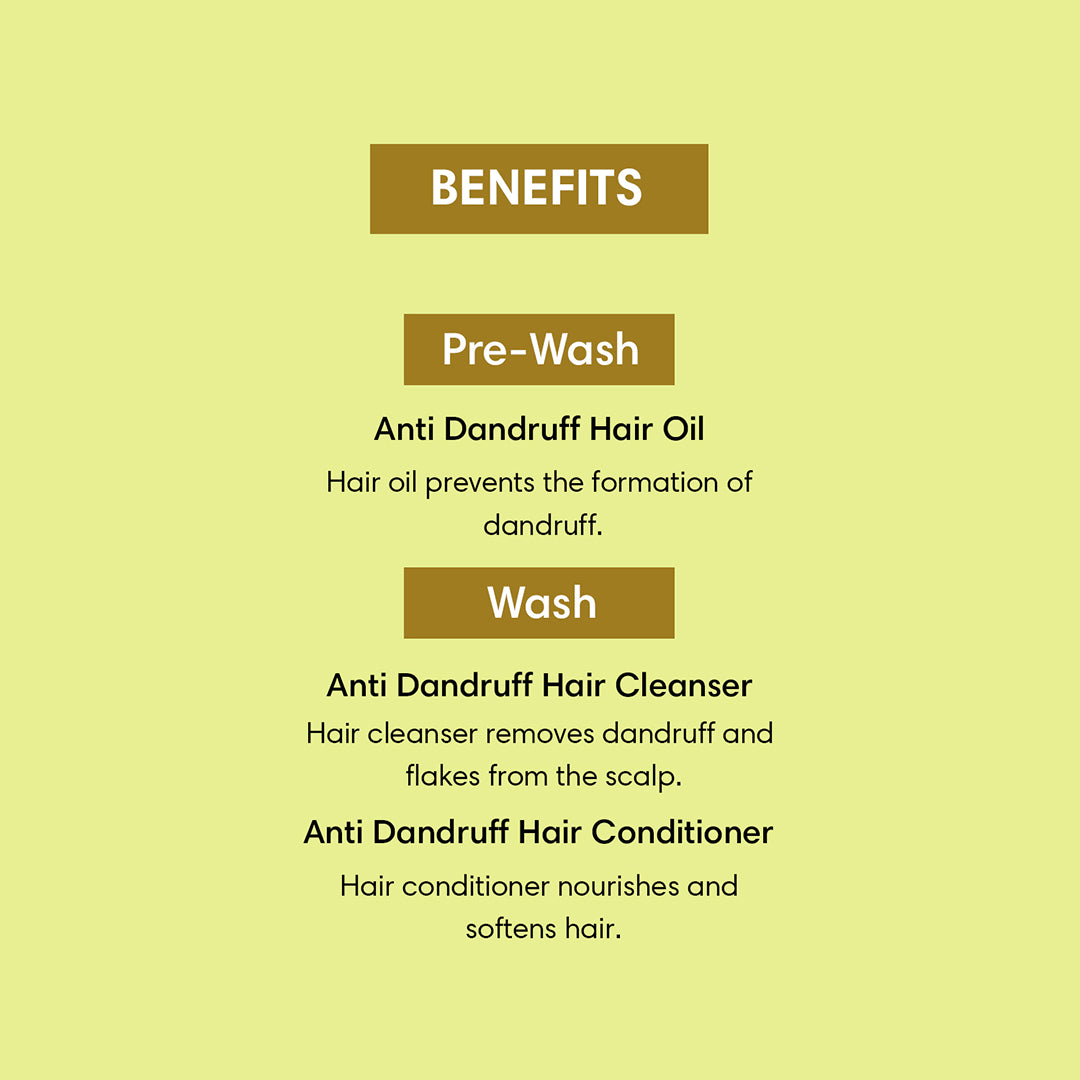 Anti-Dandruff Regime | Set of 3 - 600ml - Hair Care Bundle