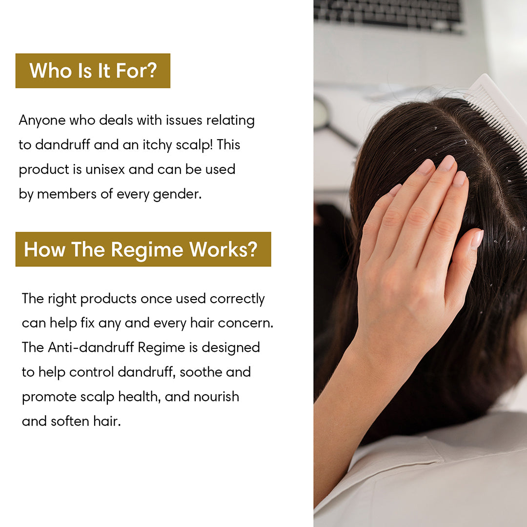 Anti-Dandruff Regime | Set of 3 - 600ml - Hair Care Bundle