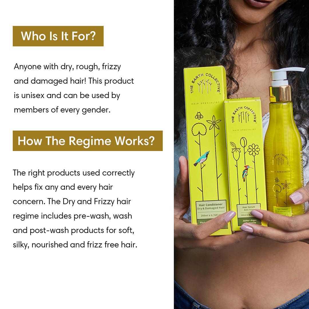 Dry & Frizzy Hair Regime | Set of 4 - 700ml - Hair Care Bundle