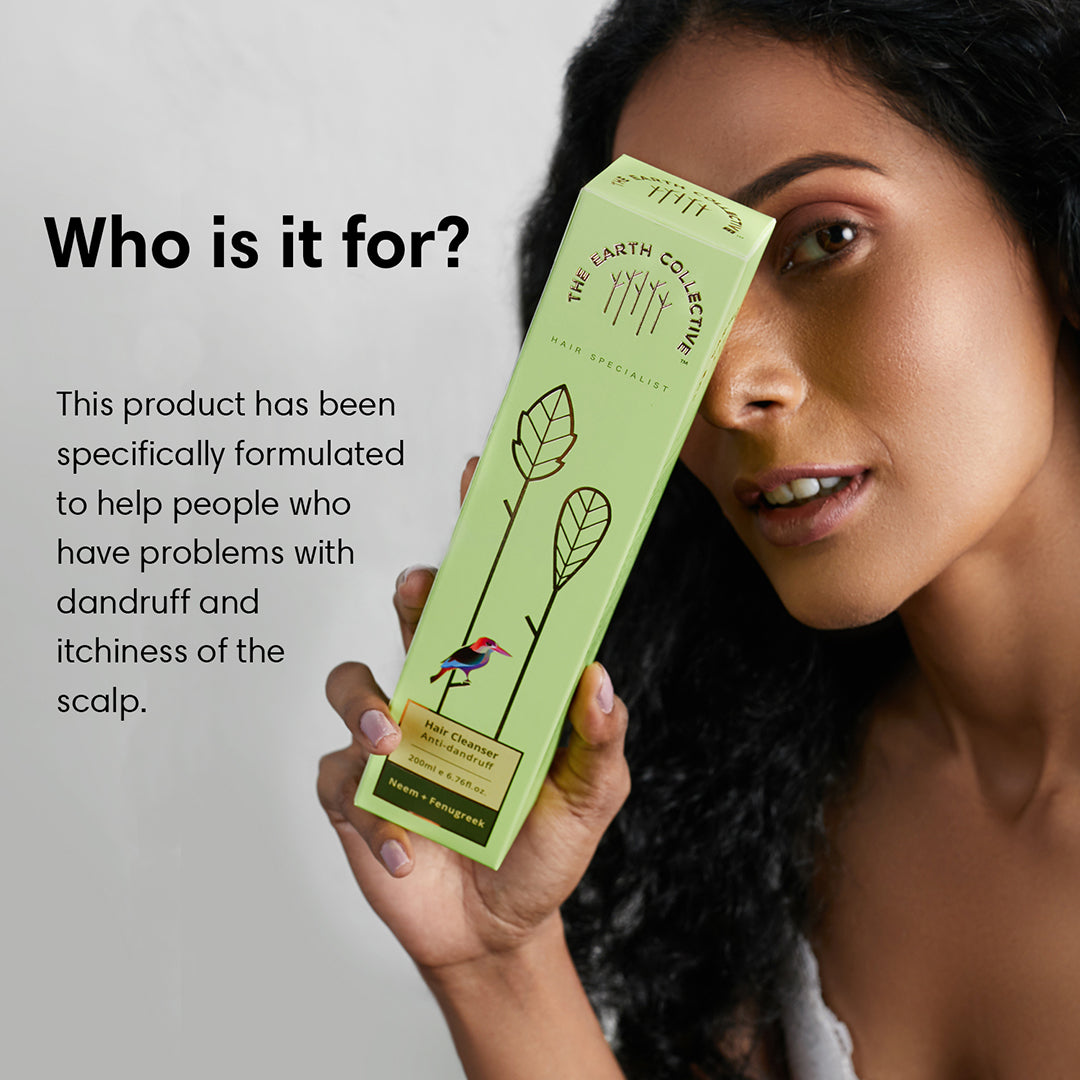 ANTI-DANDRUFF Hair Cleanser | Shampoo | Neem & Fenugreek - 200ml - Hair Cleanser