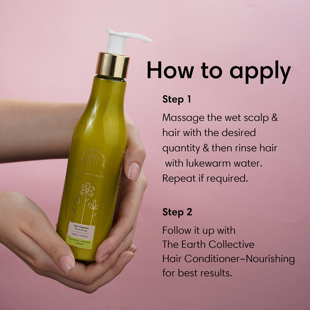 NOURISHING Hair Cleanser | Shampoo | Goji Berry Brahmi & Alfalfa - 200ml - Hair Cleanser