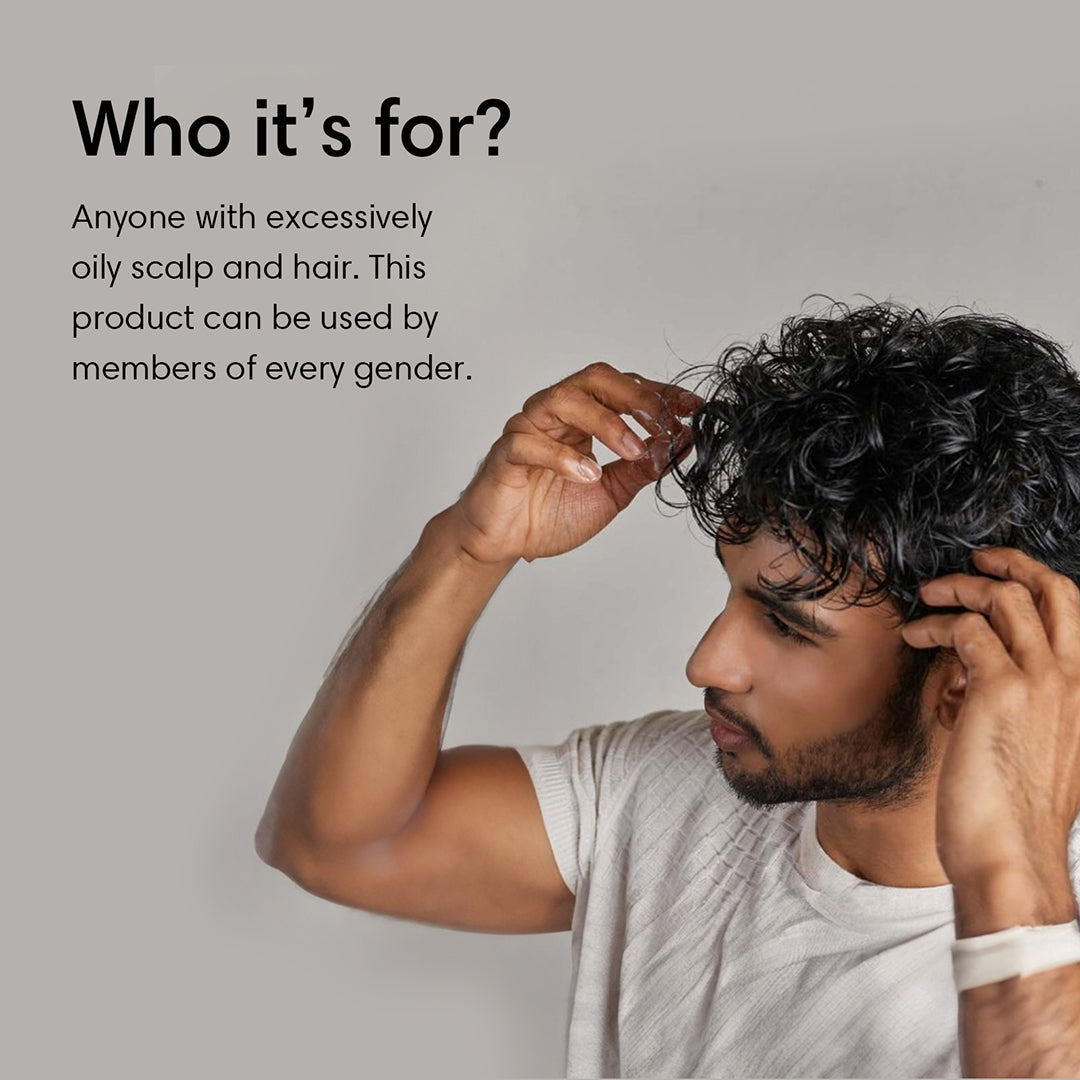 OIL CONTROL MUD PACK HAIR MASK | For Oily Scalp & Dry Ends | Kaolin Clay Moringa & Oat - 200ml - Hair Mask