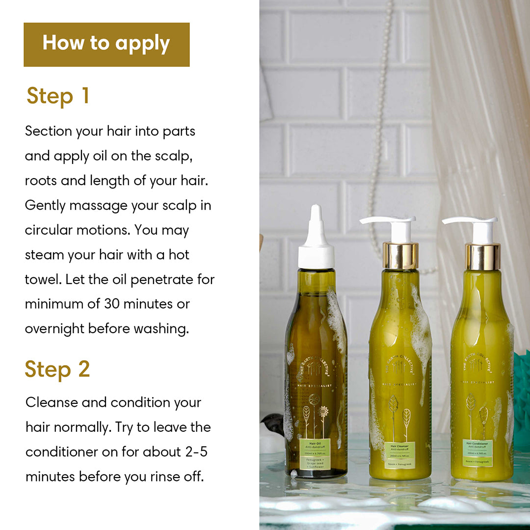 Anti-Dandruff Regime | Set of 3 - 600ml - Hair Care Bundle