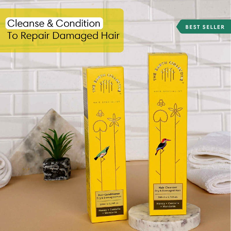 Combo Dry & Damaged Hair | Hair Cleanser & Conditioner Pack - 400ml - Cleanser & Conditioner Combo