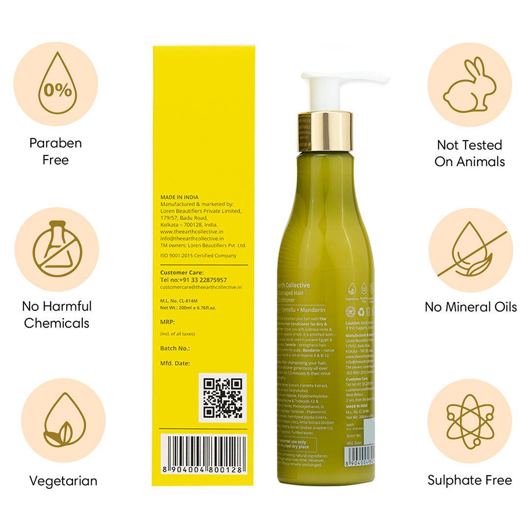 DRY & DAMAGED | Hair Conditioner | Honey Centella and Mandarin - 200ml - Hair Conditioner