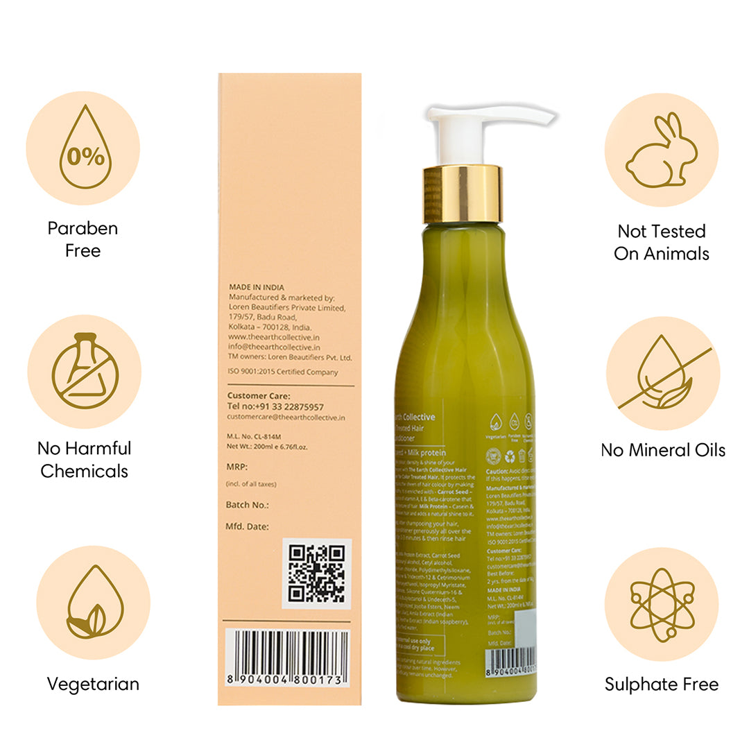 COLOUR TREATED | Hair Conditioner | Carrot Seed & Milk Protein - 200ml - Hair Conditioner