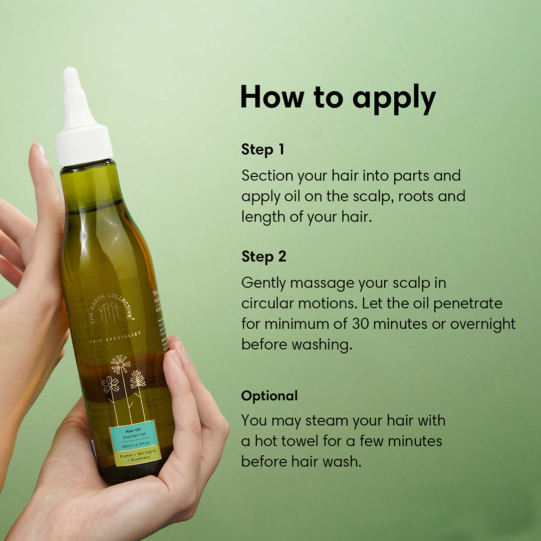 ANTI-HAIR FALL HAIR OIL | For Weak & Thinning Hair | Brahmi Bhringraj & Rosemary - Hair Oil