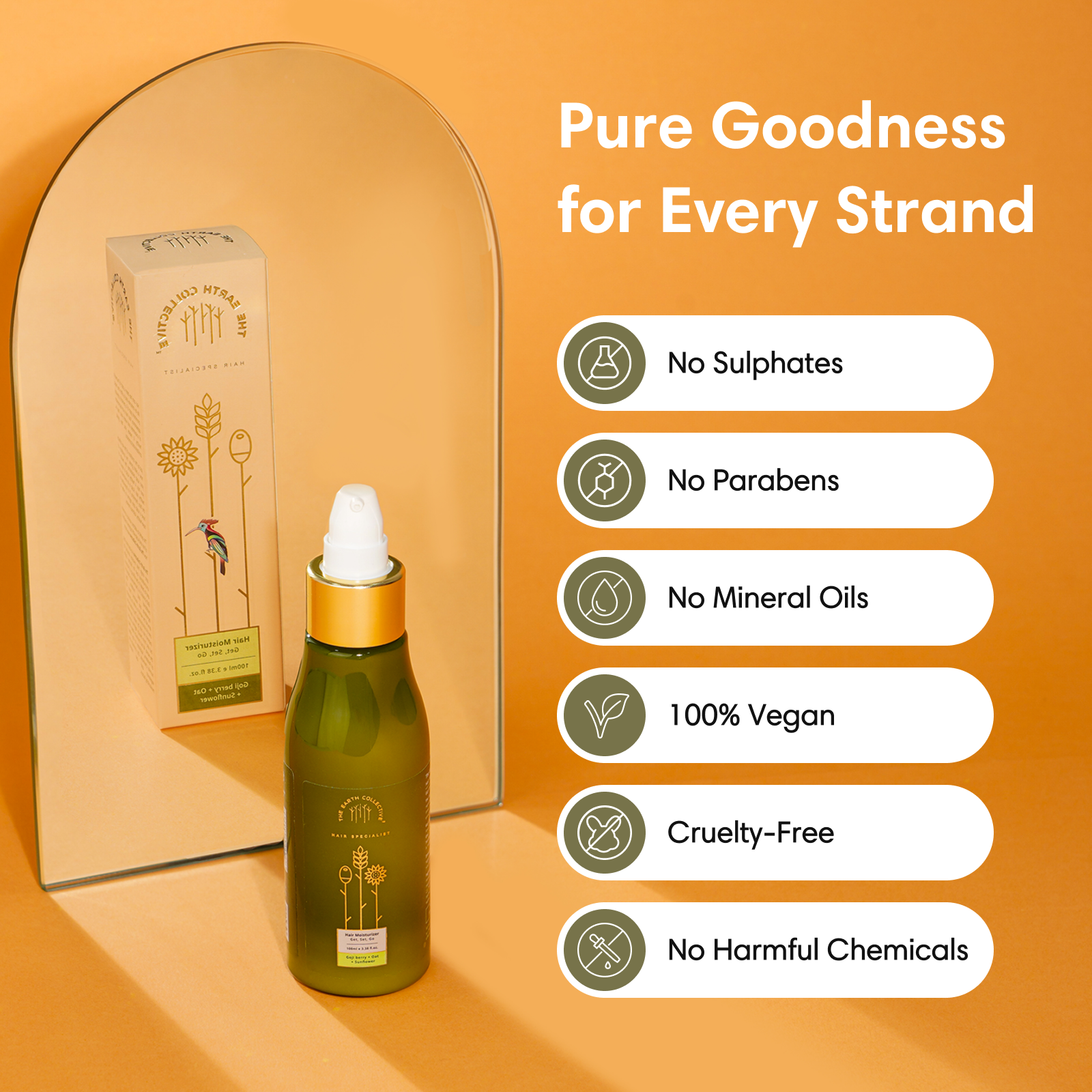 HAIR MOISTURIZER | Leave-in Conditioner | Goji berry Oat & Sunflower - 100ml - Leave-in Treatment