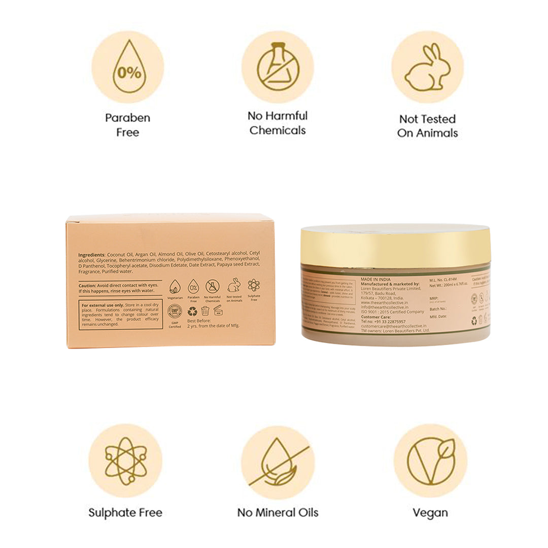 TRAVELLER’S SPA HAIR MASK | For Instant Spa-like Experience | Coconut Argan & Almond - 200ml - Hair Mask
