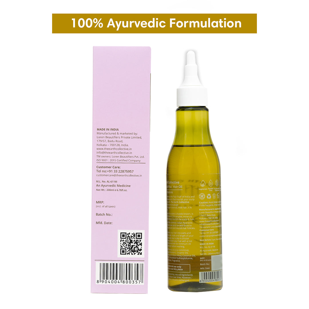 SHIKAKAI OIL PLUS HAIR OIL | For Breakage-Prone Hair | Sesame & Brahmi - 200ml - Hair Oil