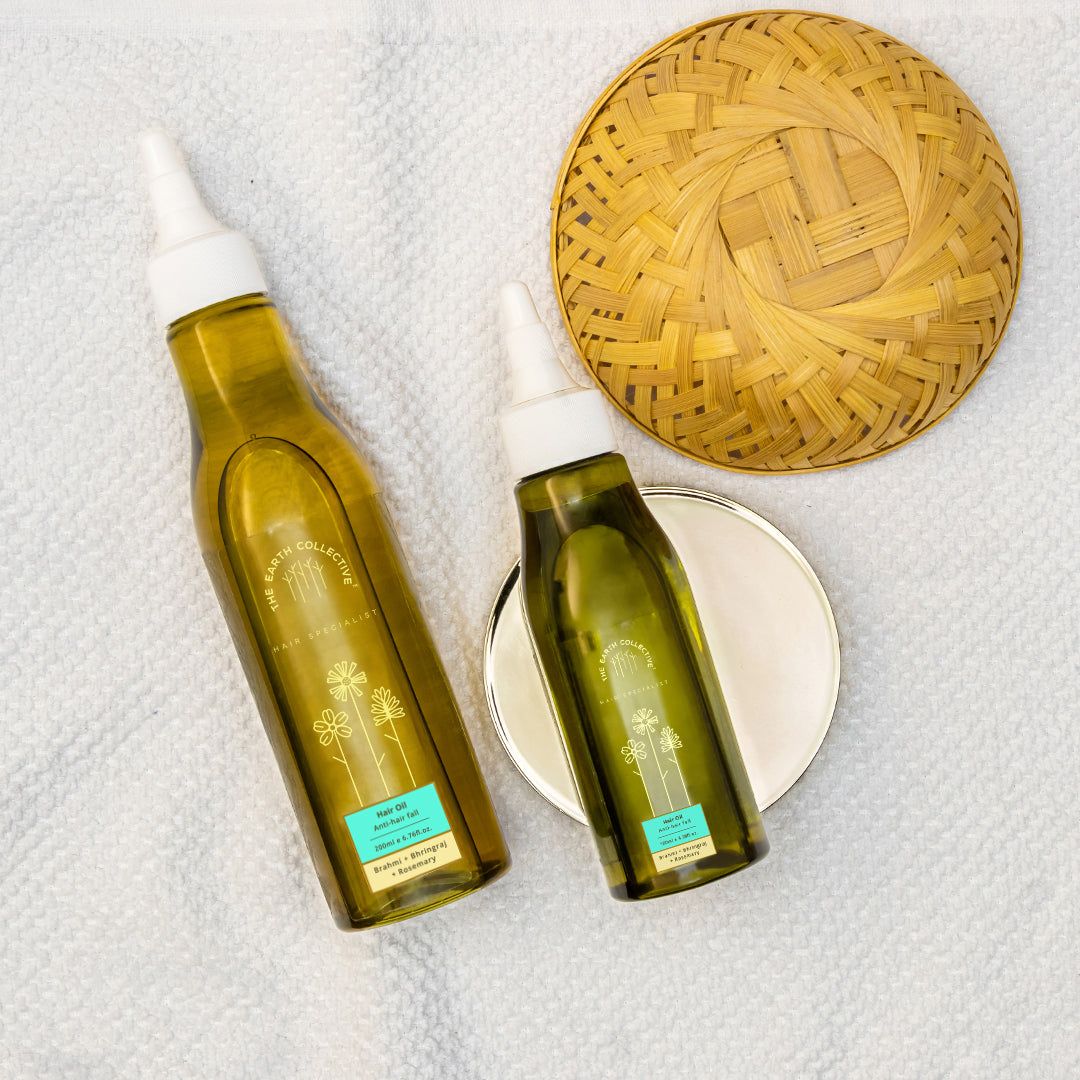 ANTI-HAIR FALL HAIR OIL | For Weak & Thinning Hair | Brahmi Bhringraj & Rosemary - Hair Oil