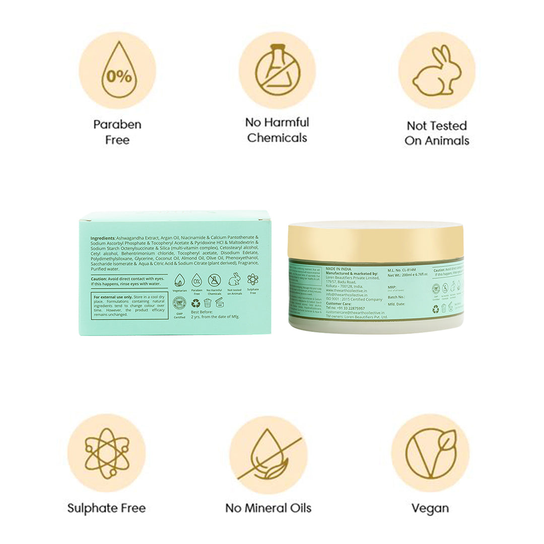REVITALIZING HAIR SPA | For Weak and Thinning Hair | Ashwagandha Argan & Multi-Vitamins - 200ml - Hair Mask