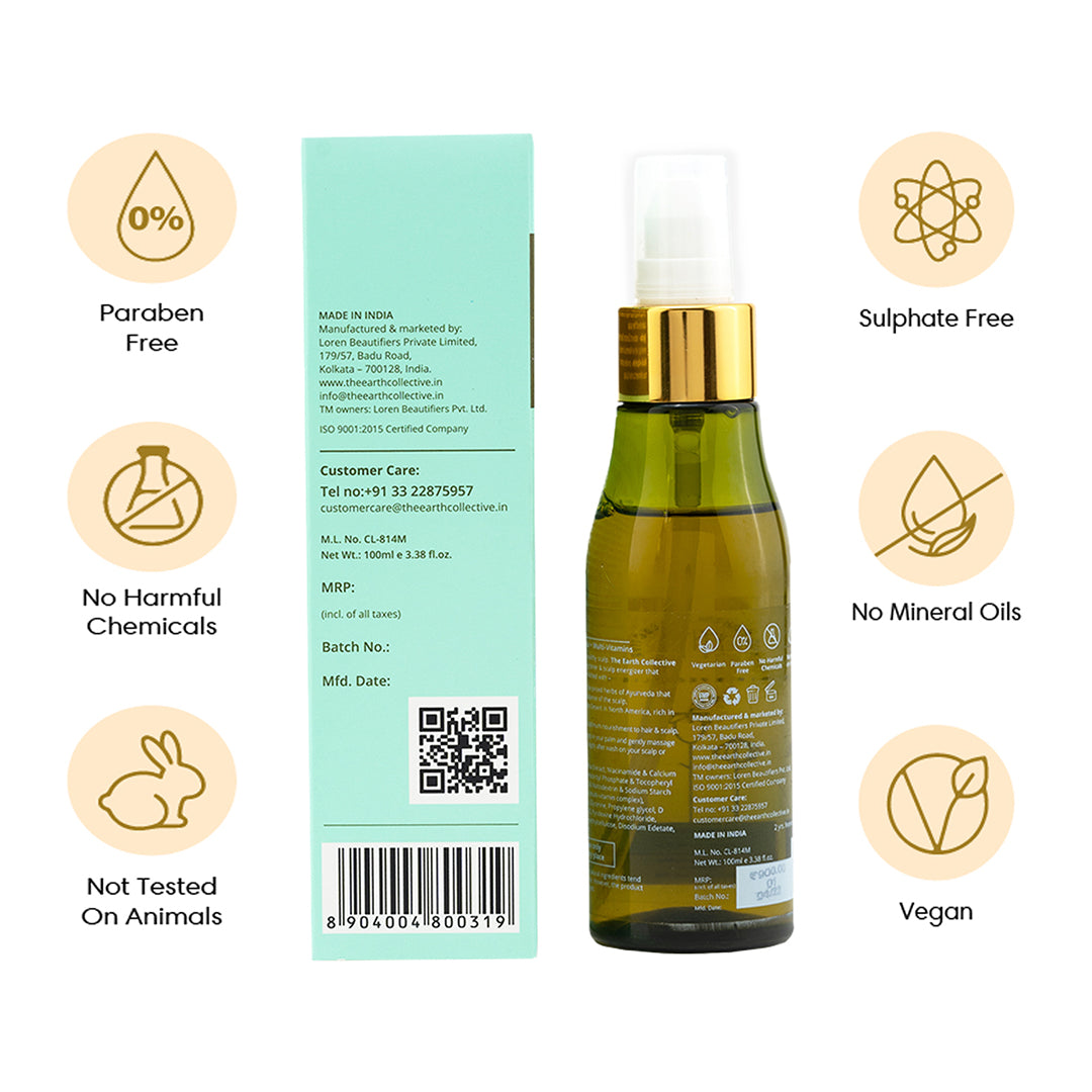 Scalp Tonic | A Multi-purpose Scalp Serum | Ashwagandha Jojoba & Multi-Vitamins - 100ml - Leave-in Treatment
