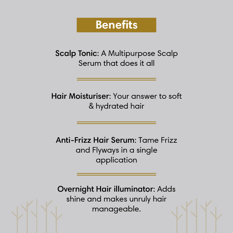 Best-Sellers Mini Pack Scalp Tonic Hair Moisturiser Overnight Hair Illuminator & Anti-Frizz Hair Serum - 40ml - Travel