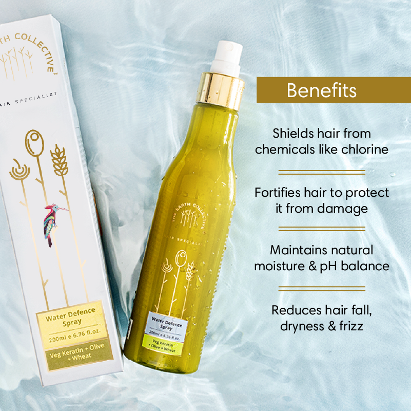 Pre-Swim Water Defence Hair Spray - Prevents Chlorine Damage - 200ml - Hair Cleanser