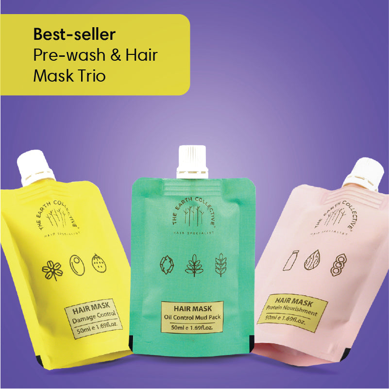 Hair Mask Trio - 3 Mask Trial Pack – The Earth Collective