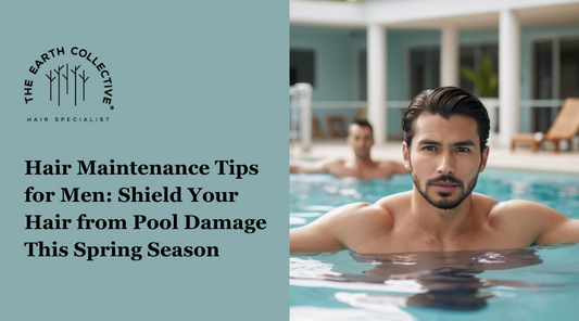 A blog on hair maintenance tips for men with a male model in the pool image.  