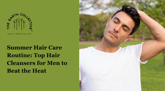 A male model with good hair in the summer hair care routine blog