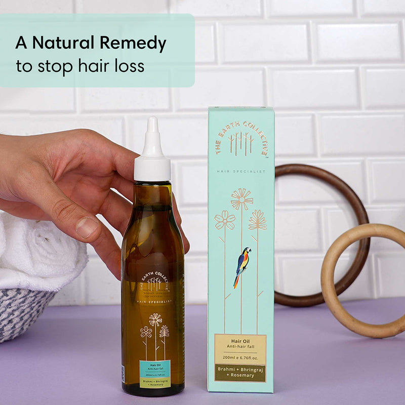 ANTI-HAIR FALL HAIR OIL | For Weak & Thinning Hair | Brahmi, Bhringraj & Rosemary