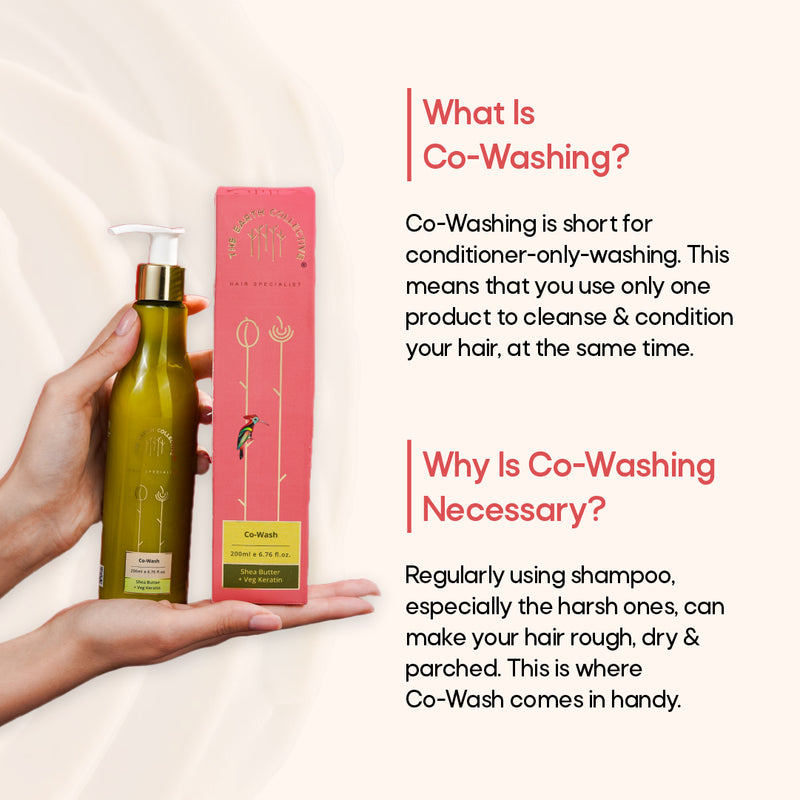 Co-Wash | Conditioner Only Wash For Dry, Curly & Frizzy | Regular Swimmers | Fitness Enthusiasts