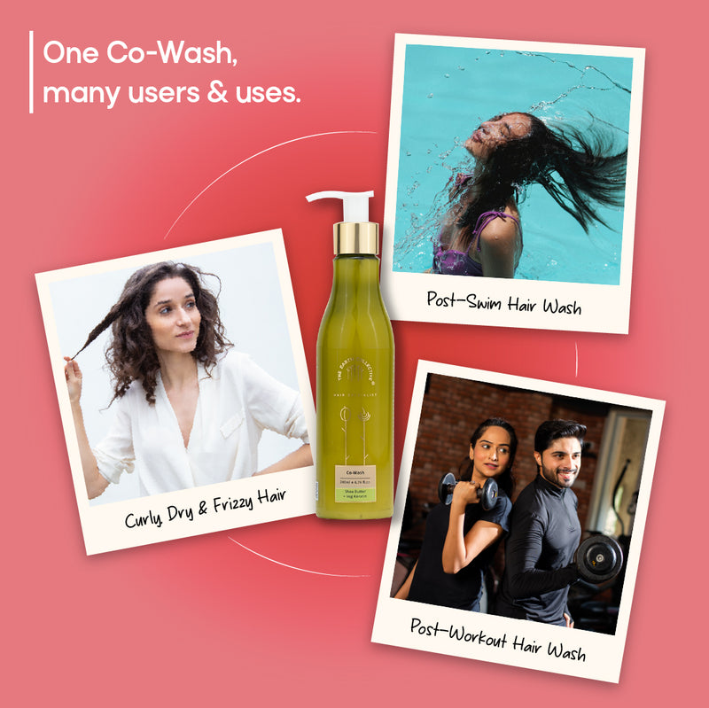 Co-Wash | Conditioner Only Wash For Dry, Curly & Frizzy | Regular Swimmers | Fitness Enthusiasts