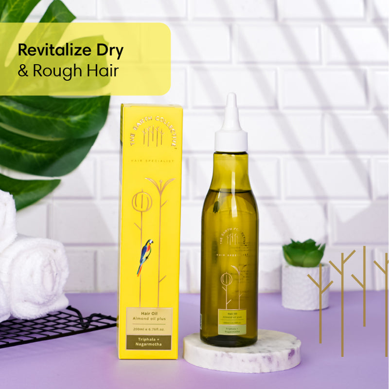 ALMOND OIL PLUS HAIR OIL | For Dry & Rough Hair | Triphala & Nagarmotha